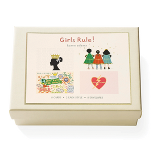 Girls Rule! Note Card Box