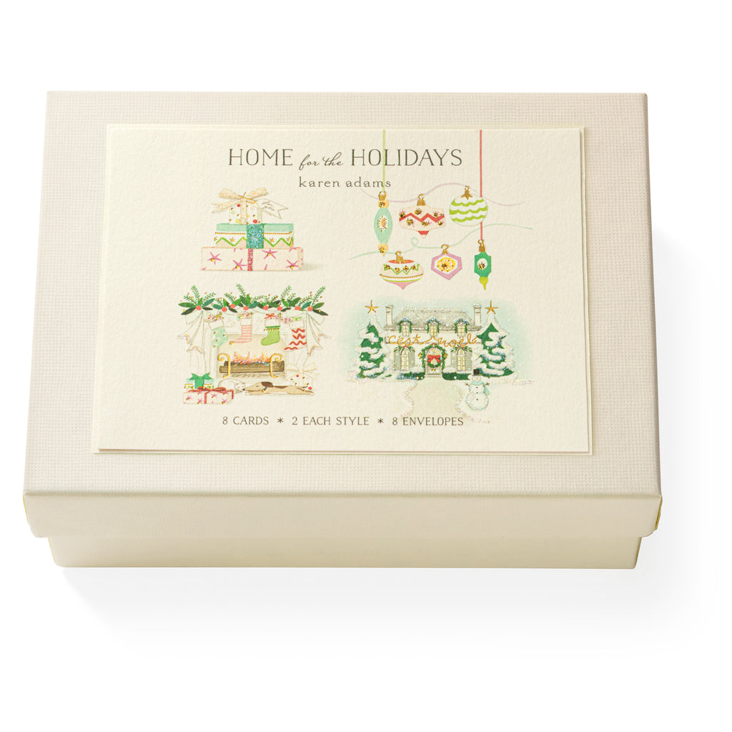 Home for the Holidays Note Card Box