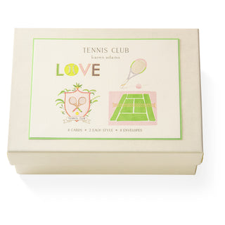 Tennis Club Note Card Box