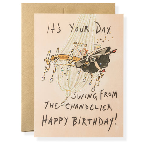 Chandelier Greeting Card