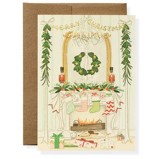 Holiday by the Fire Greeting Card
