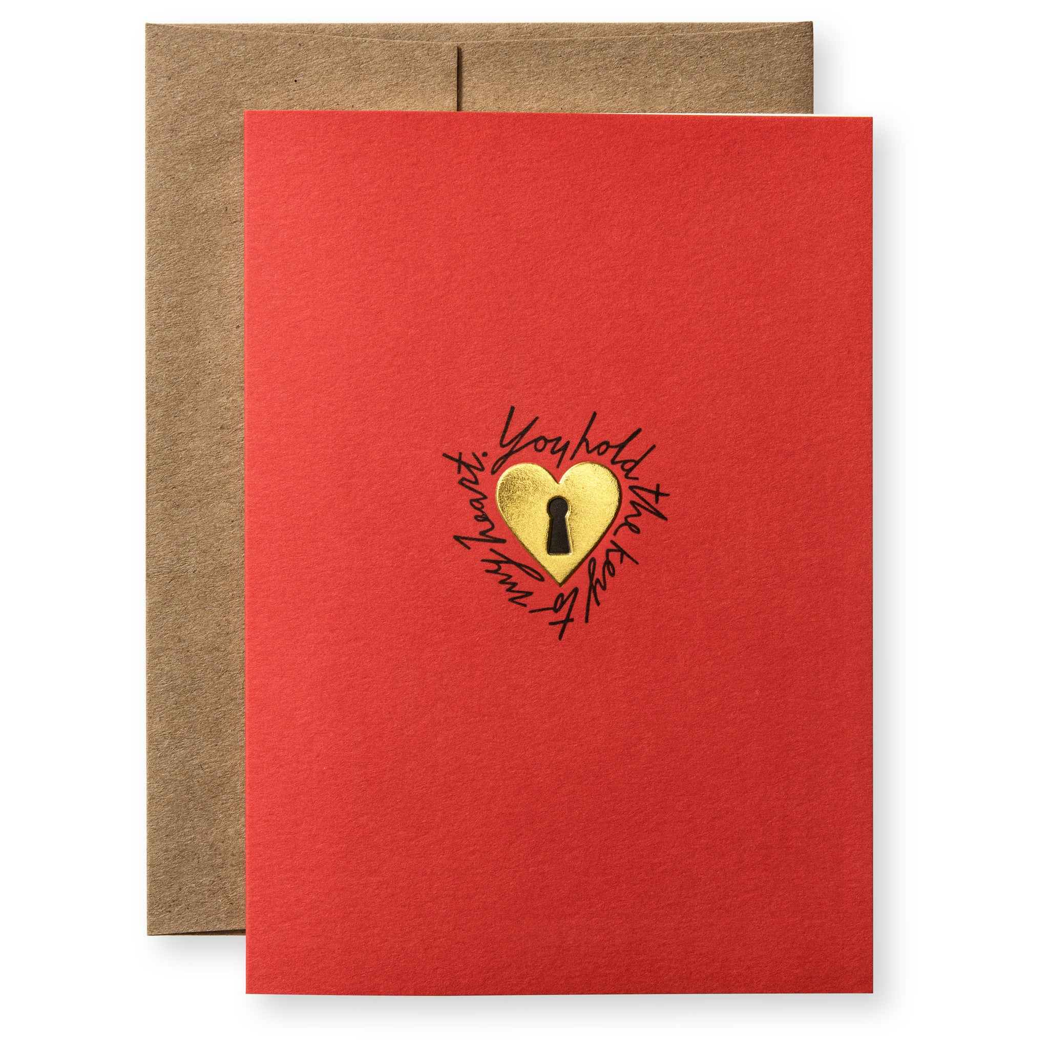 Red Love Heart Card Valentine Card Letterpress Note Cards Small Note Cards  Red Heart Love Note Card Card for Her Card for Him 