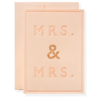Mrs. and Mrs. Greeting Card