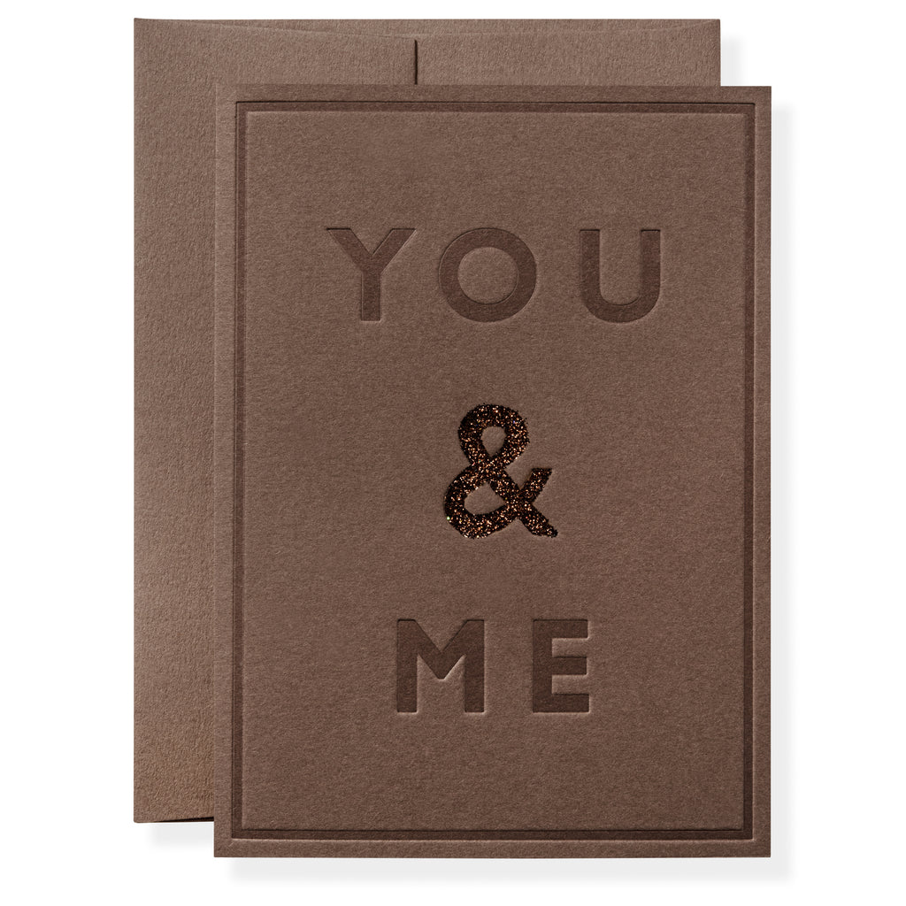 You and Me Greeting Card