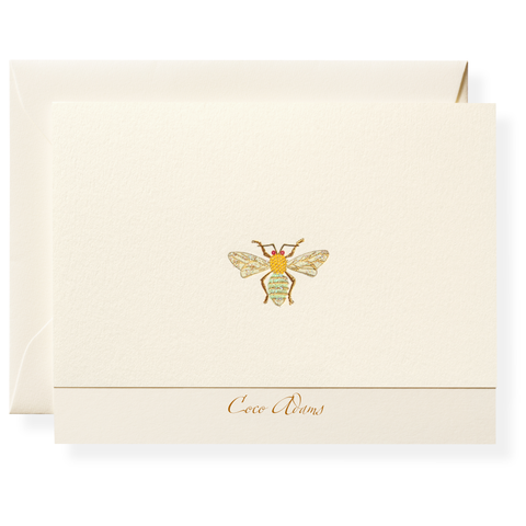Bee Personalized Note Cards