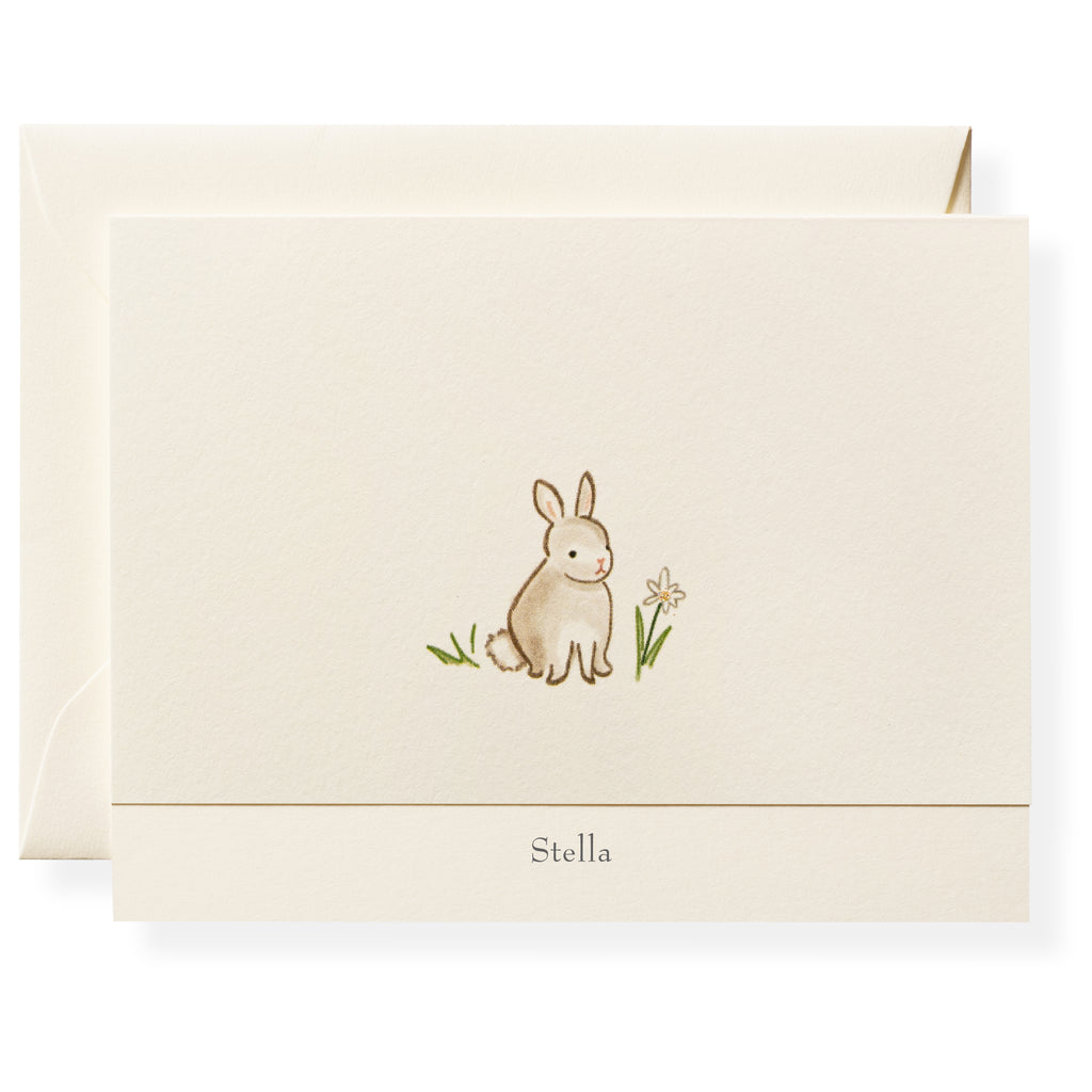 Bunny Personalized Note Cards