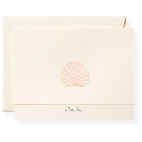 Cabana Shell Personalized Note Cards