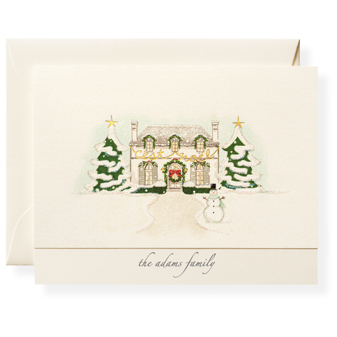 C'est Noel Personalized Note Cards