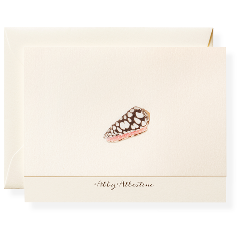Cone Shell Personalized Note Cards