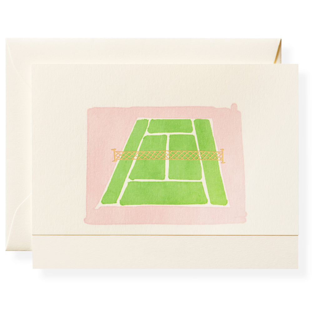 Tennis Court Individual Note Card