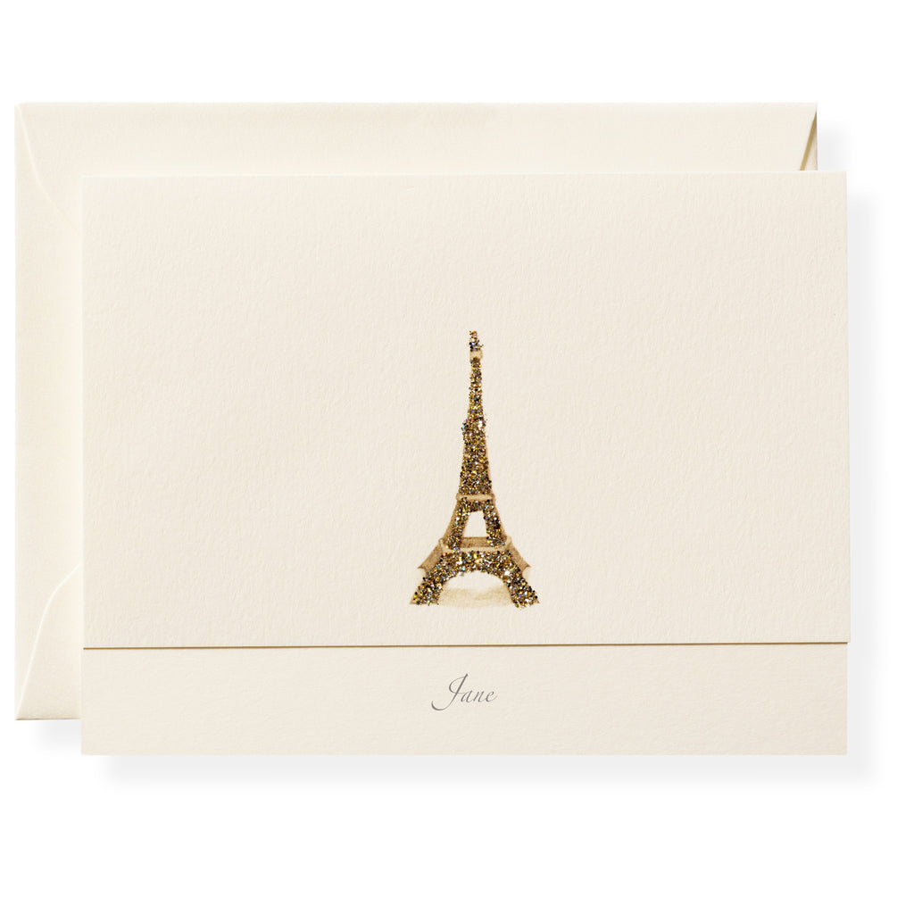 Eiffel Personalized Note Cards
