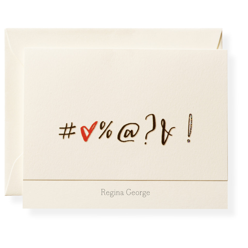 Expletive Personalized Note Cards