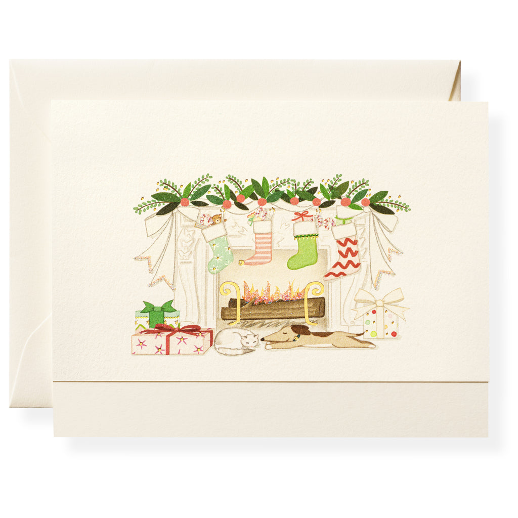 Fireplace Individual Note Card