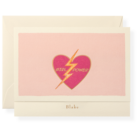 Girl Power Personalized Note Cards