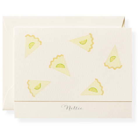 Key Lime Pie Personalized Note Cards