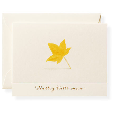 Maple Personalized Note Cards