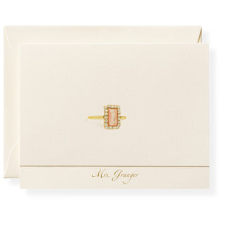Morganite Personalized Note Cards