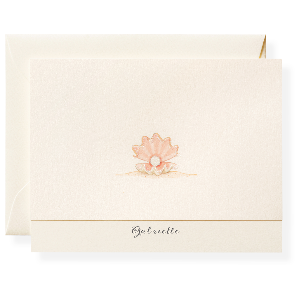 Pearl Personalized Note Cards