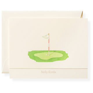 Putting Green Personalized Note Cards