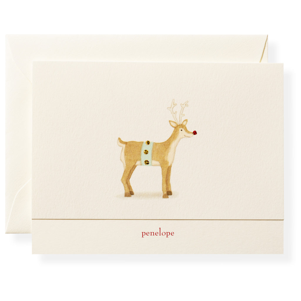 Rudolph Personalized Note Cards