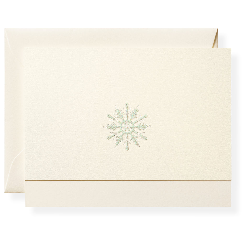 Snowflake Note Card Snow Individual Note Card – Karen Adams Designs