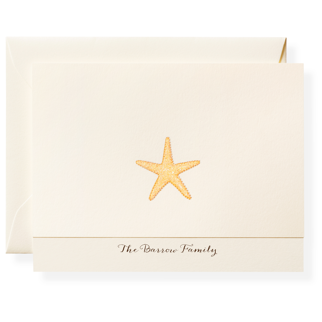 Starfish Personalized Note Cards