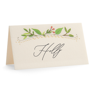 Holly Berry Place Cards