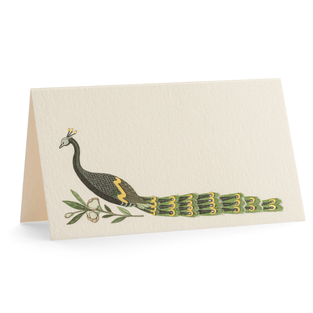 Peacock Place Cards