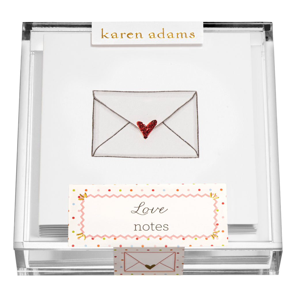 Love Note Gift Enclosures in Acrylic Box