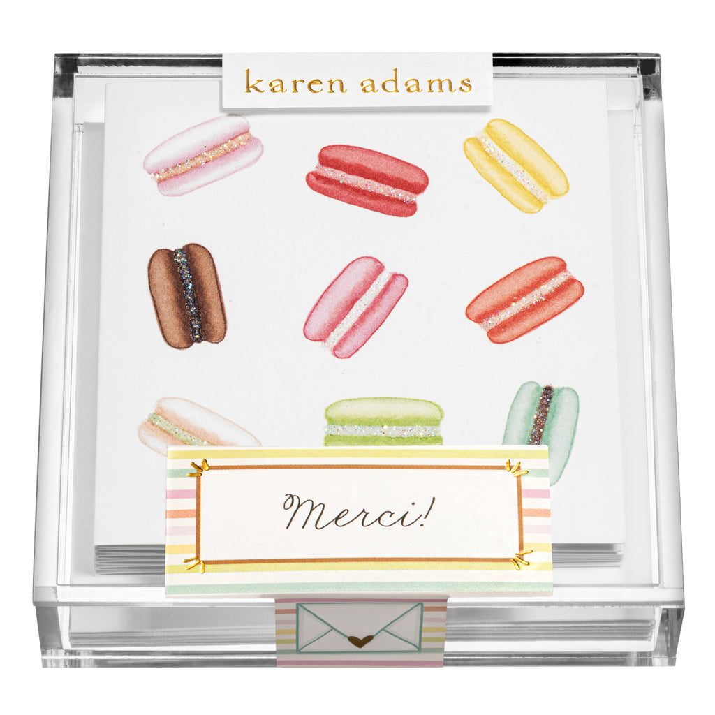 Macarons Gift Enclosures in Acrylic Box